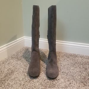 Nine West Gray Suede Boots